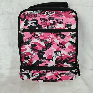 In N Out Burger Pink Camouflage Lunch Pail Box Camo Work School Travel Zip M